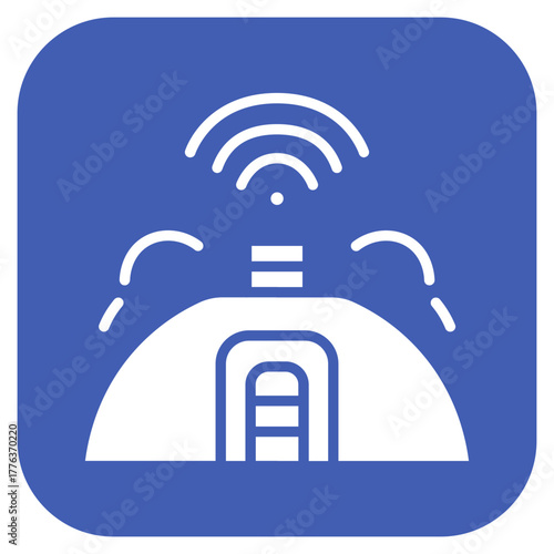 Bunker icon vector image. Can be used for Science Fiction.