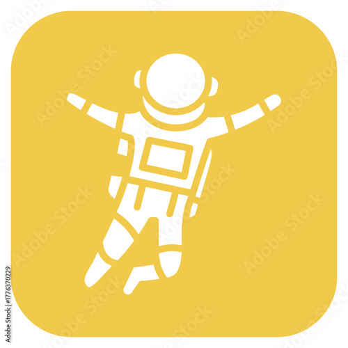 Astronaut Flying icon vector image. Can be used for Science Fiction.