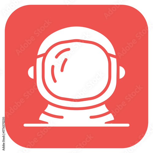 Astronaut Helmet icon vector image. Can be used for Science Fiction.