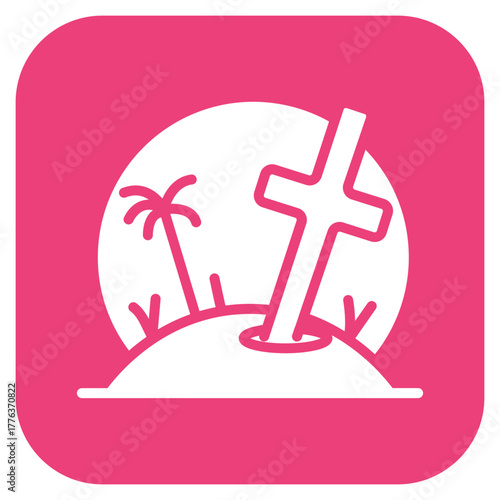 Bury icon vector image. Can be used for Prison.