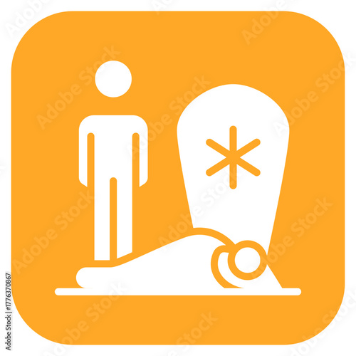 Death icon vector image. Can be used for Prison.