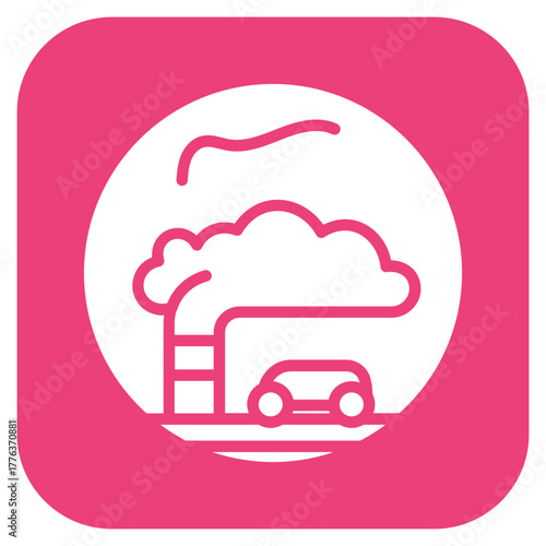 Smog icon vector image. Can be used for Natural Disaster.