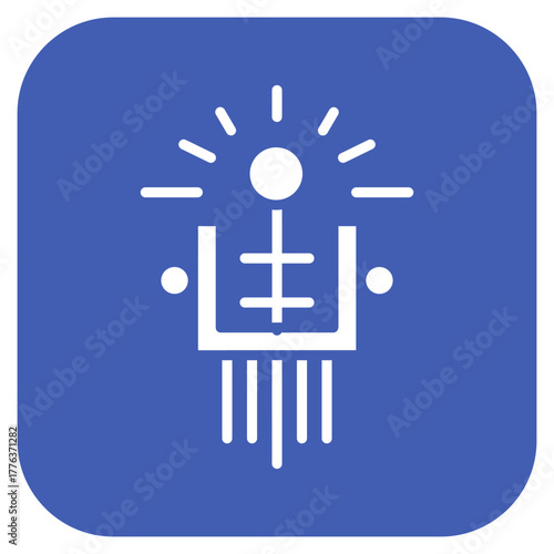 Transistor icon vector image. Can be used for Electric Circuits.