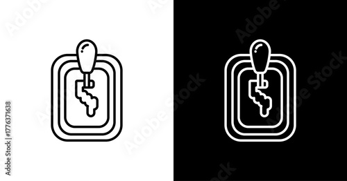 Transmission  White Icon Set Design