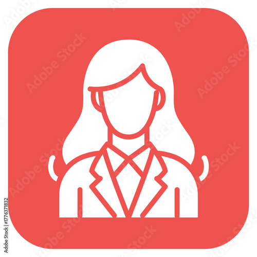 Businesswoman icon vector image. Can be used for Women.