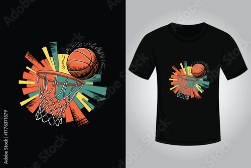 Basketball t shirt design