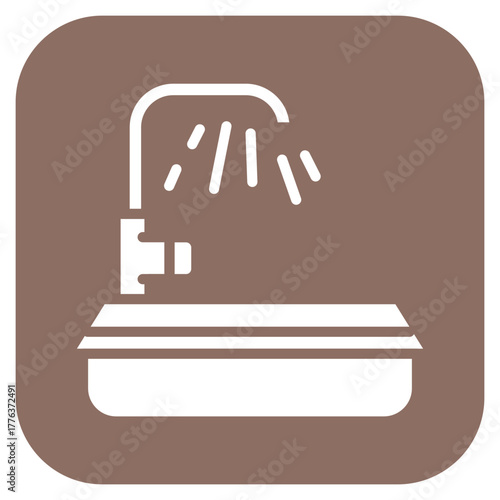 Cleaning Sink icon vector image. Can be used for Cleaning and Dusting.