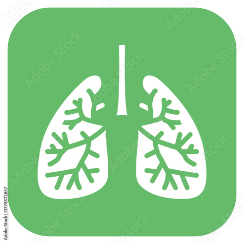 Bronchi icon vector image. Can be used for Human Anatomy.