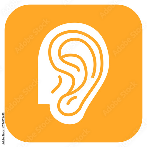 Ear Canal icon vector image. Can be used for Human Anatomy.
