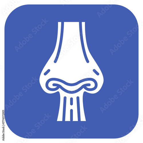 Nasal Cavity icon vector image. Can be used for Human Anatomy.