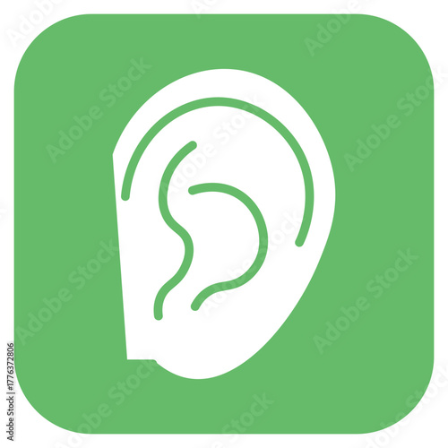 Outer Ear icon vector image. Can be used for Human Anatomy.