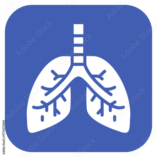 Trachea icon vector image. Can be used for Human Anatomy.