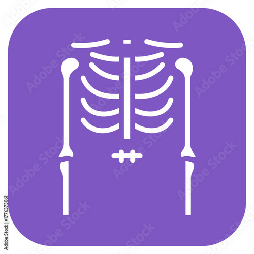 Ulna icon vector image. Can be used for Human Anatomy.