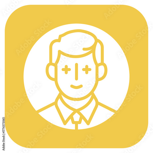 Confidence icon vector image. Can be used for Personality Traits.