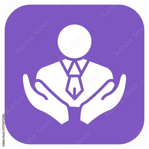 Respect icon vector image. Can be used for Personality Traits.