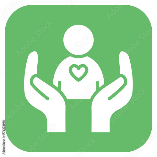 Kindness icon vector image. Can be used for Personality Traits.