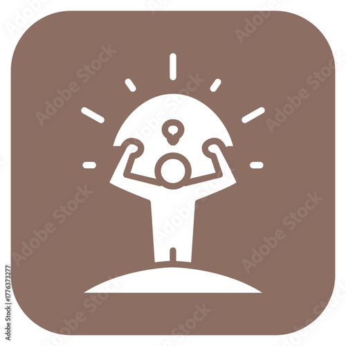 Perseverance icon vector image. Can be used for Personality Traits.