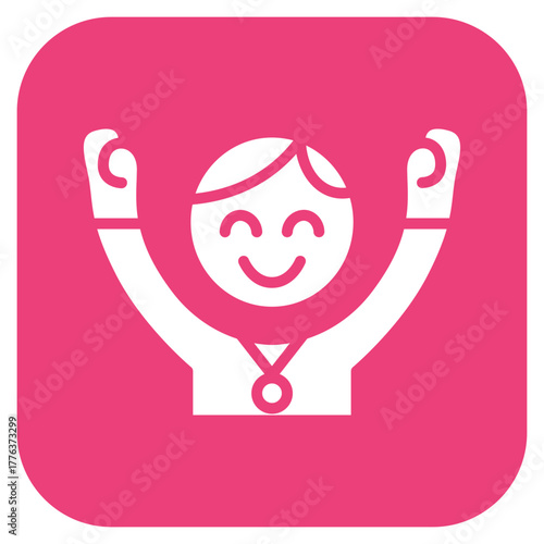 Foto Enthusiasm icon vector image. Can be used for Personality Traits.