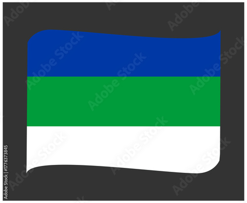 Free Download 
Komi Flag National Europe Flag Ribbon Emblem Symbol Icon Vector Illustration Abstract Design Element
 - GFXLoad