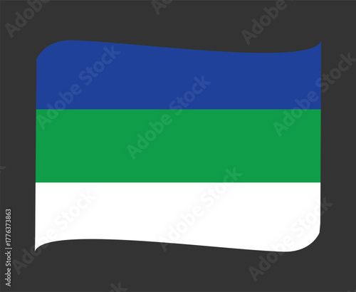 Free Download 
Komi Flag National Europe Flag Ribbon Emblem Symbol Icon Vector Illustration Abstract Design Element
 - GFXLoad