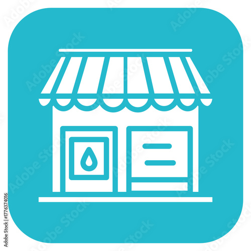 Gift Shop icon vector image. Can be used for Amusement Park.
