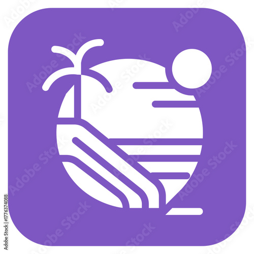 Pool Slide icon vector image. Can be used for Amusement Park.