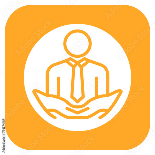 Respect icon vector image. Can be used for Leadership.