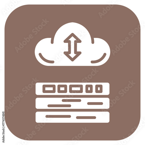 Network Data Recovery icon vector image. Can be used for Networking.