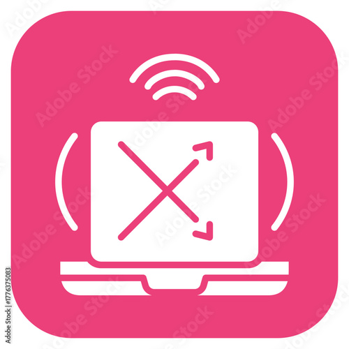 Disruption icon vector image. Can be used for Business Analytics.