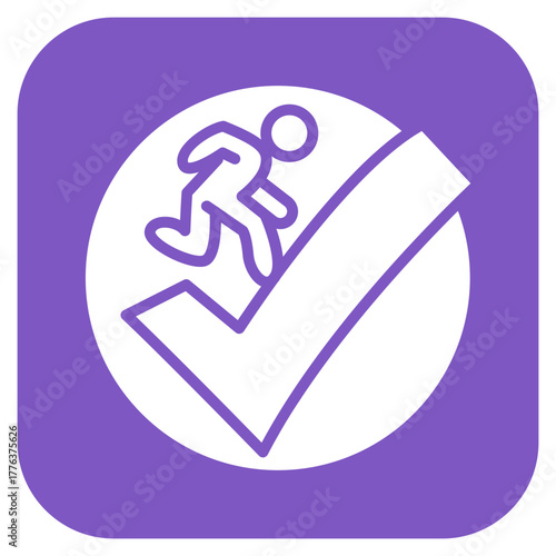 Risk Avoidance icon vector image. Can be used for Risk Management.