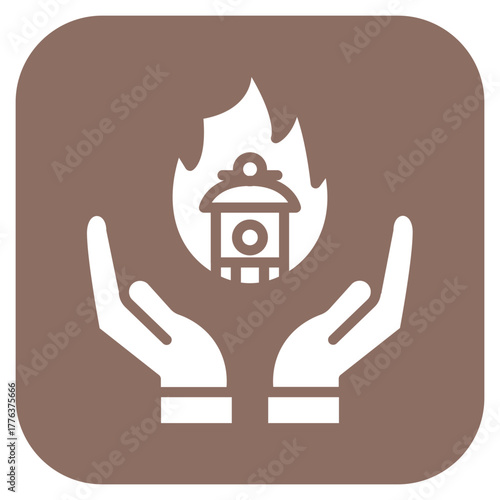 Fire Safety icon vector image. Can be used for Risk Management.