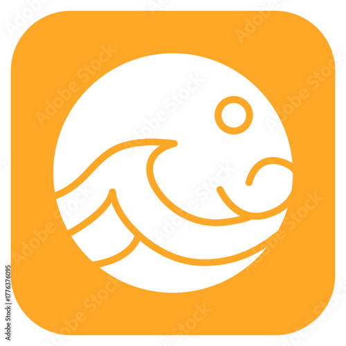 Clean Ocean icon vector image. Can be used for Earth Day.