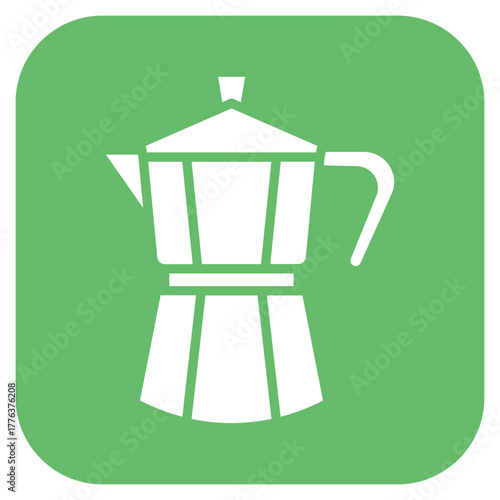 Italian Coffee Pot icon vector image. Can be used for Italy.