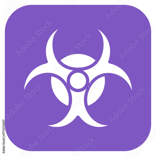 Biohazard Symbol icon vector image. Can be used for Infectious Diseases.