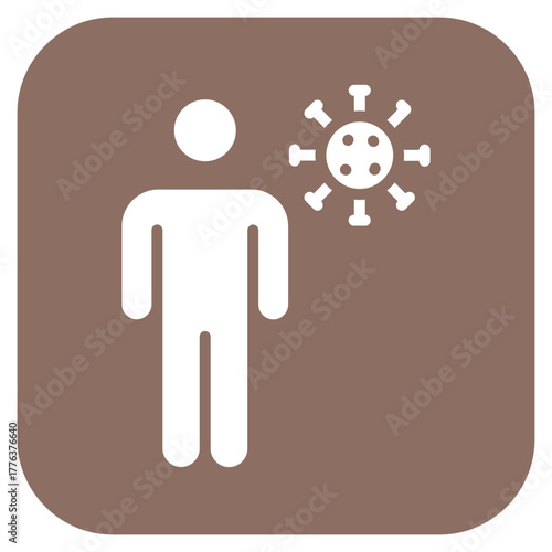 Infected Person icon vector image. Can be used for Infectious Diseases.
