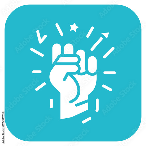 Fighting Spirit icon vector image. Can be used for Chemotherapy.
