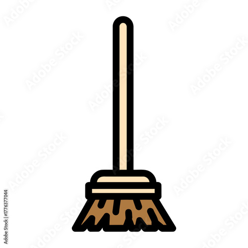 Stylized broom for household chores