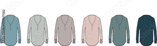 Collection of comfortable V-neck sweaters in various muted colors, showcasing a versatile wardrobe staple for any season