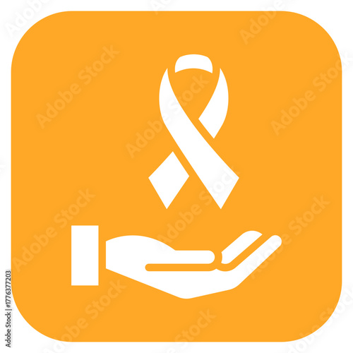 Cancer Fundraising icon vector image. Can be used for Chemotherapy.