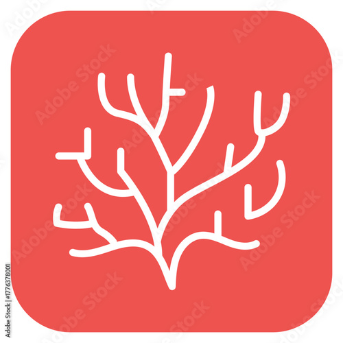 Coral icon vector image. Can be used for Ocean.