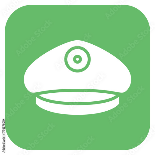 Captain Cap icon vector image. Can be used for Ocean.