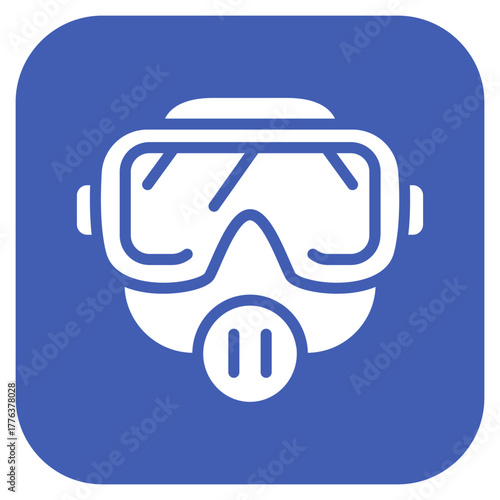 Diving Mask icon vector image. Can be used for Ocean.