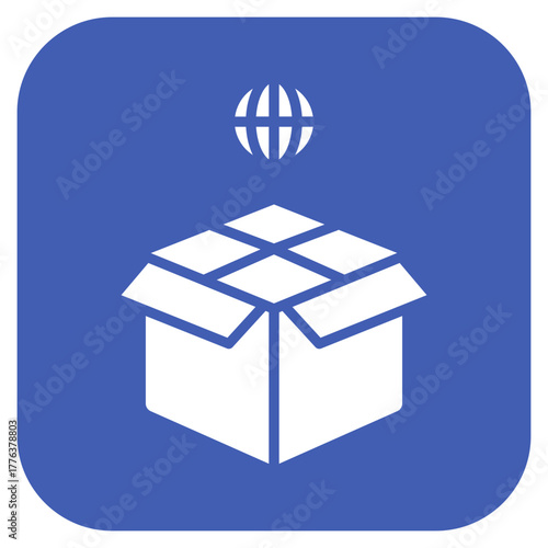 Package Import icon vector image. Can be used for Warehouse.