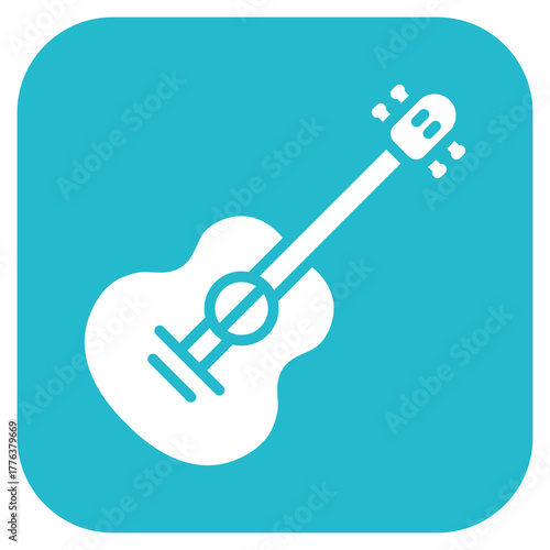 Guitar icon vector image. Can be used for Instrument.