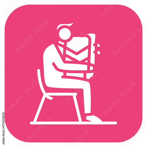 Jazz icon vector image. Can be used for Instrument.