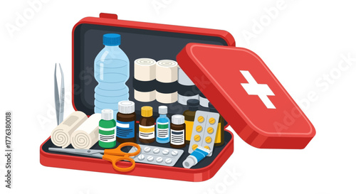 First Aid Kit Essential Medical Supplies for Emergencies and Accidents