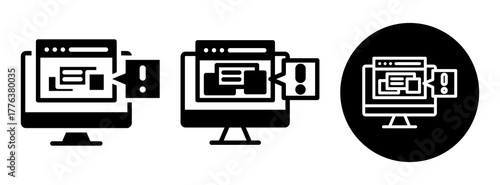 Adware Icon Collection Glyph & Mixed Style