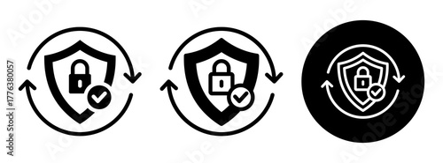 Security Update Icon Collection Glyph & Mixed Style