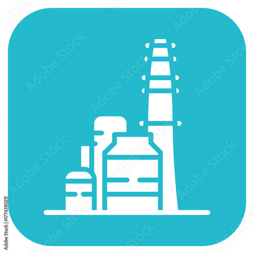 Refinery icon vector image. Can be used for Manufacturing.