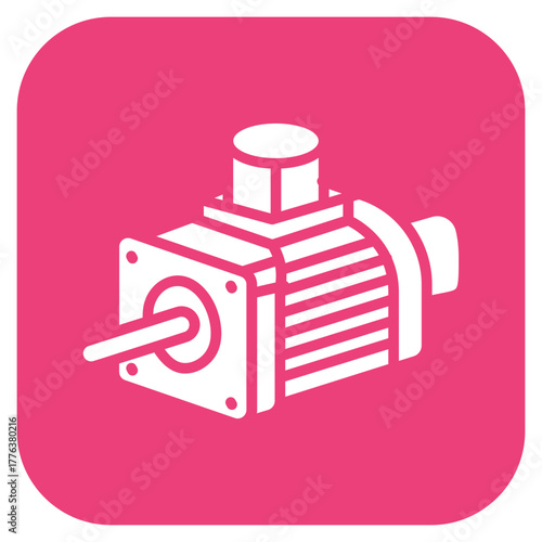 Stepper Motor icon vector image. Can be used for Manufacturing.